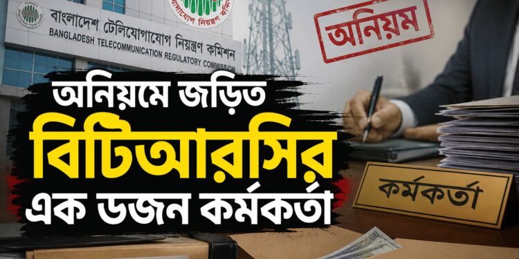 অনিয়মে জড়িত বিটিআরসির এক ডজন কর্মকর্তা