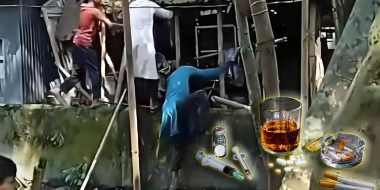 ময়মনসিংহের ১০ গ্রামে মাদক কারবারিদের গণপিটুনি দিয়ে এলাকা ছাড়া