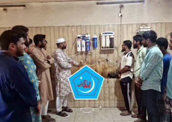 হোস্টেলে ছাত্রদের জন্য সুপেয় পানির ফিল্টার দিল শিবির