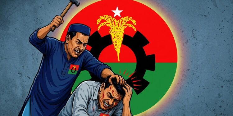 ফেসবুকে পোস্ট দেওয়ায় বিএনপি নেতাকে হাতুড়িপেটা করলো আরেক বিএনপি নেতা