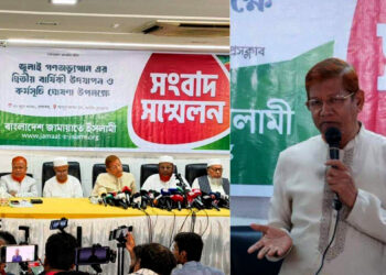 ‘ক্ষমা আপনার বাবাকে কবর থেকে চাইতে বলেন’, মির্জা ফখরুলকে জামায়াত নেতা