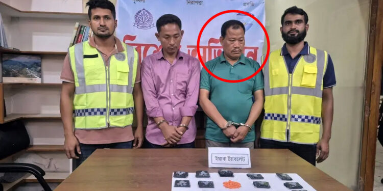 রাঙামাটিতে ৩ হাজার ইয়াবাসহ গণ অধিকার পরিষদের নেতা গ্রেপ্তার