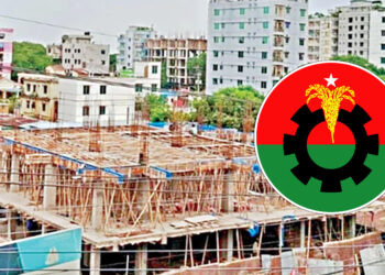 কুমিল্লায় খাসজমিতে মাথা তুলছে বিএনপি নেতার ভবন