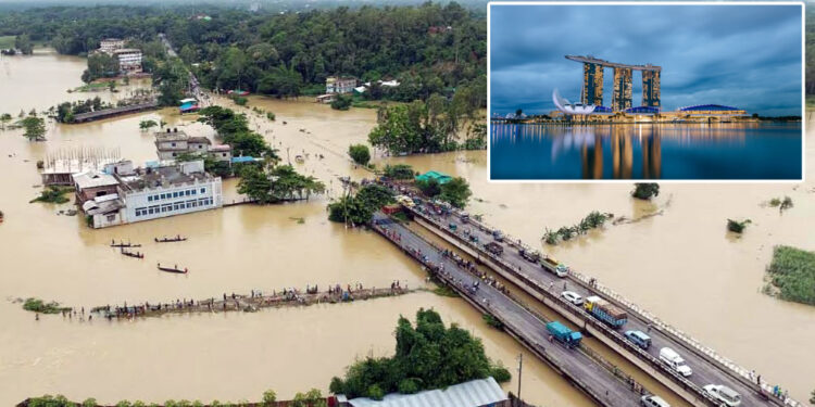 বাংলাদেশের ‘সিঙ্গাপুর’ বন্দরনগর চট্টগ্রাম পানিতে ডুবছে