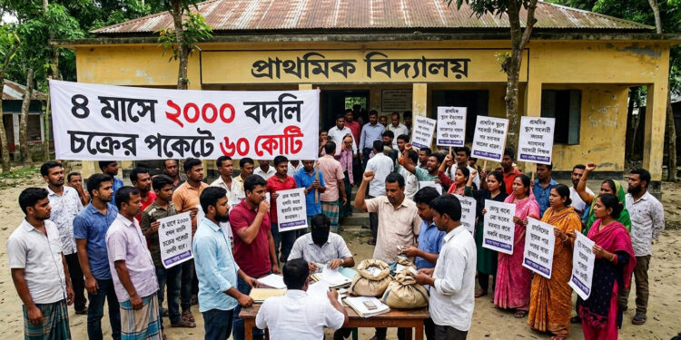 প্রাথমিক স্কুলে সহকারী শিক্ষক পদ: ৪ মাসে ২০০০ বদলি চক্রের পকেটে ৬০ কোটি
