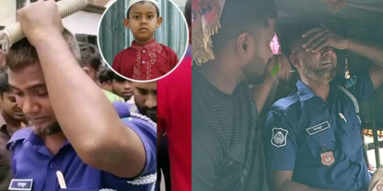 মরদেহ উদ্ধারে গিয়ে পুলিশ সদস্য দেখলেন নিহত শিশুটি তারই ছেলে