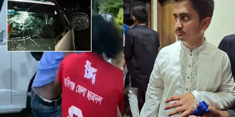 হবিগঞ্জে এনসিপির জুলাই পদযাত্রায় হামলা, সারজিস-পাটওয়ারীসহ আহত অনেকে