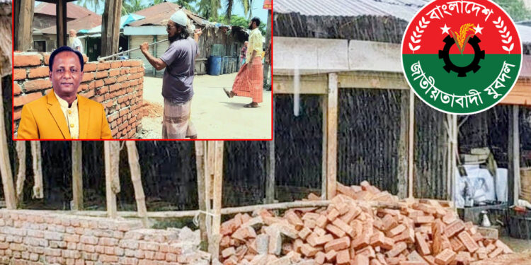 বিদ্যালয়ের নির্মাণাধীন দোকান ভাঙচুরের অভিযোগ যুবদল নেতার বিরুদ্ধে