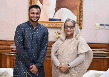 শেখ হাসিনার সঙ্গে সংবাদ সম্মেলনে থাকছেন সাকিব আল হাসান