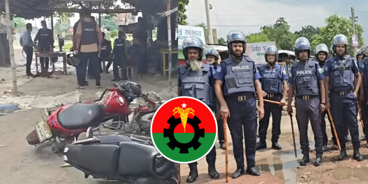 বাস কাউন্টার দখল নিয়ে বিএনপির দুই পক্ষের সংঘর্ষ, আহত ১০