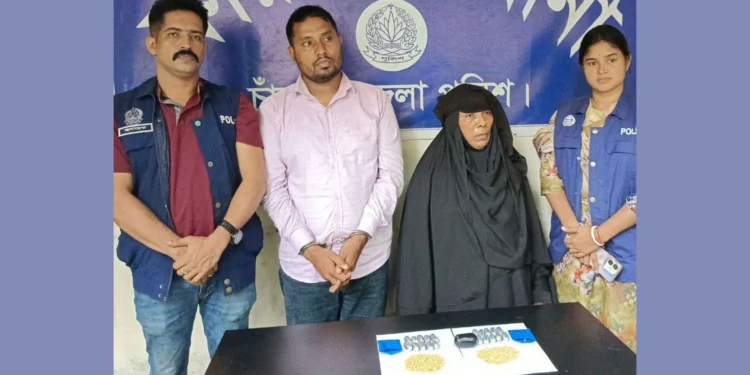 ২ হাজার পিস ইয়াবাসহ মাদক ব্যবসায়ী মা-ছেলে আটক