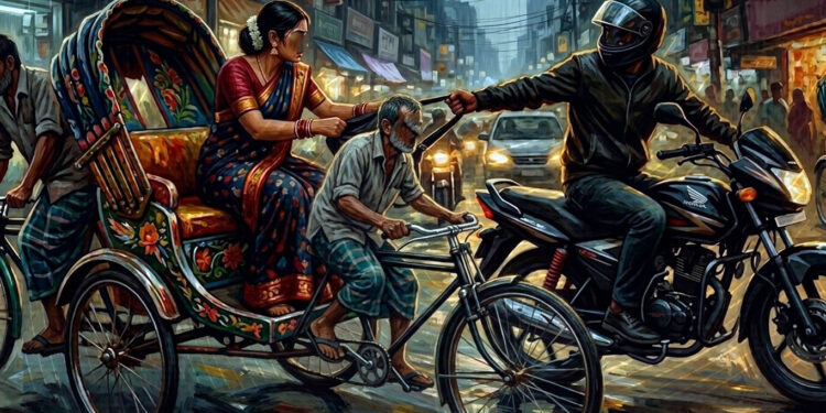সংসদ ভবনের সামনে ছিনতাইকারীর টানে রিকশা থেকে পড়ে প্রধান শিক্ষিকা নিহত