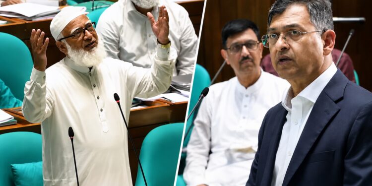 স্বরাষ্ট্রমন্ত্রীর জন্য সংসদে দুই হাত তুলে দোয়া জামায়াত আমিরের
