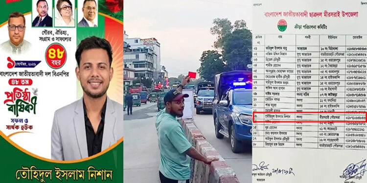 জামায়াত আমিরকে লাল কার্ড দেখানো সেই যুবক ছাত্রদল নেতা