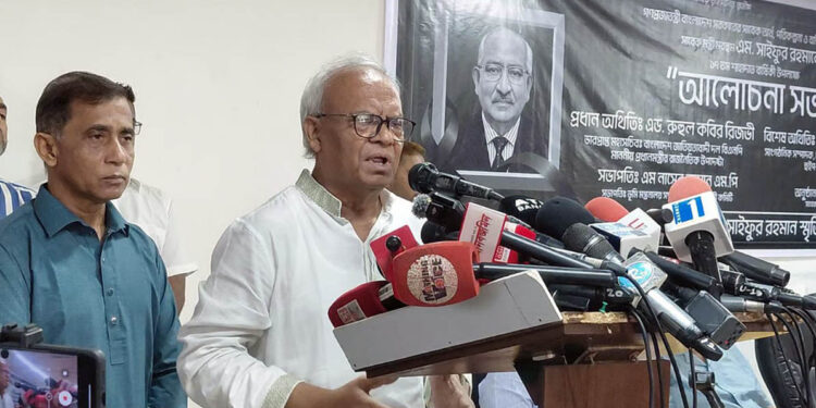 সাইফুর রহমানের মৃত্যুতে ষড়যন্ত্র আছে কিনা, খুঁজে দেখা দরকার: রিজভী