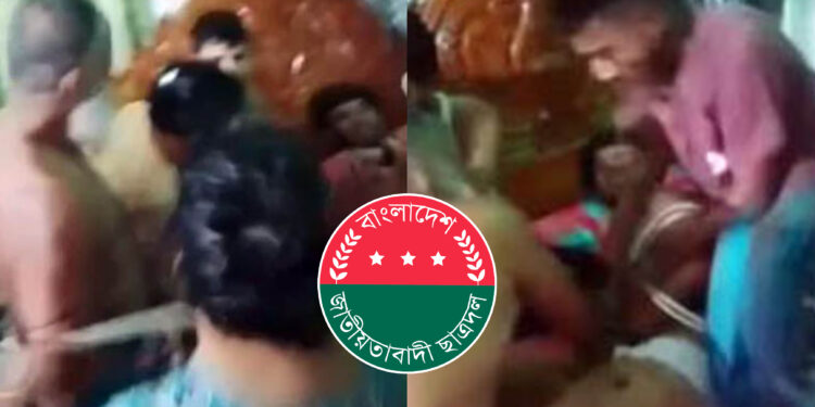 ডাকাতির অভিযোগে ববি ছাত্রদলের দুই নেতা আটক, দড়ি দিয়ে বেঁধে পিটুনি