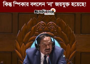 বিএনপির এমপিরা সবাই না বুঝে ‘হ্যাঁ’ এর পক্ষে ভোট দিলেন। কিন্তু স্পিকার বললেন ‘না’ জয়যুক্ত হয়েছে!