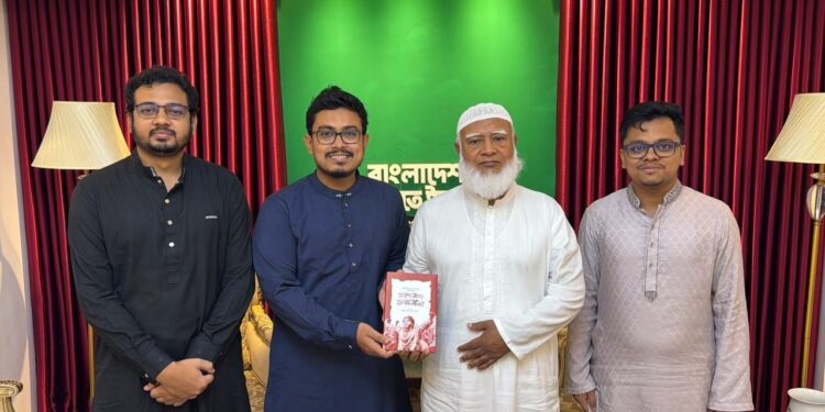 বিরোধীদলীয় নেতার সাথে ডাকসু নেতৃবৃন্দের সাক্ষাৎ