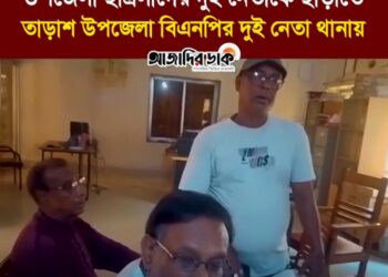 উপজেলা ছাত্রলীগের দুই নেতাকে ছাড়াতে তাড়াশ উপজেলা বিএনপির দুই নেতা থানায়
