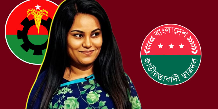 ছাত্রদল নেতাকে হুমকির অভিযোগ বিএনপিপন্থী জাবি শিক্ষক নাহরিনের বিরুদ্ধে