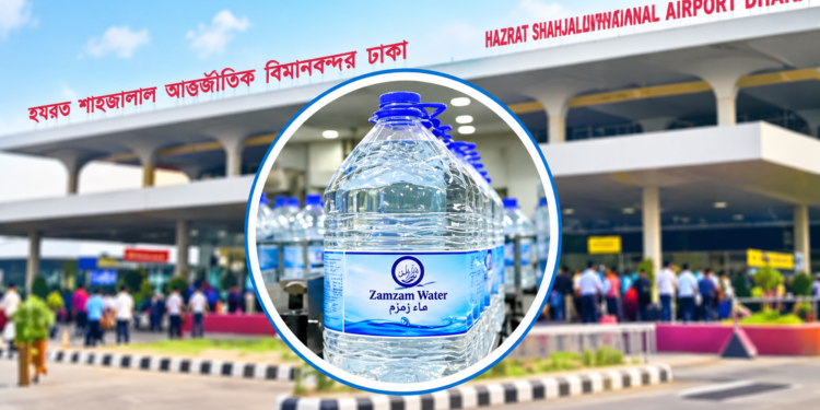 শাহজালালে জমজমের পানি নিয়ে বিশৃঙ্খলা, নেপথ্যে বিমানের মদিনা স্টেশনের গাফিলতি