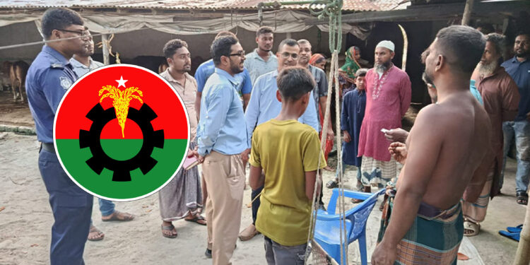 কৃষক দল নেতার বাড়ি থেকে ৭৬ বস্তা অবৈধ সার উদ্ধার