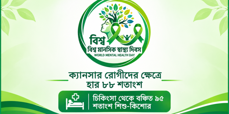 হাসপাতালে ভর্তি প্রায় অর্ধেক রোগী মানসিক সমস্যায় ভুগছেন