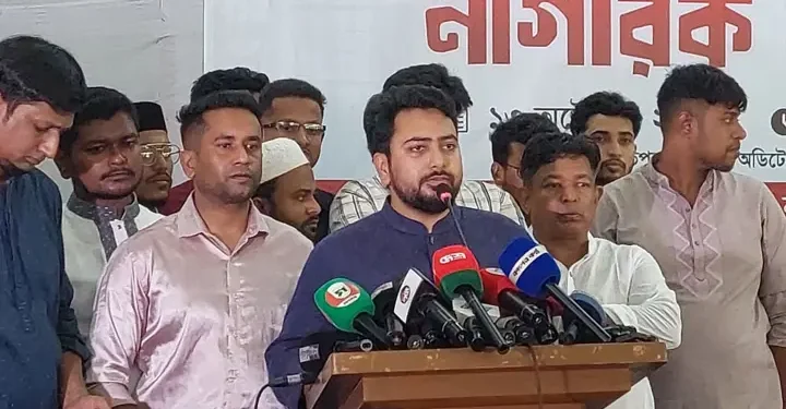 চাঁদাবাজ আর স্বৈরাচার একাকার হয়ে গেছে: নাহিদ ইসলাম