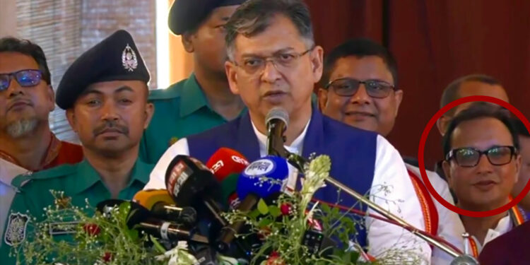 স্বরাষ্ট্রমন্ত্রীর নিরাপত্তা বেষ্টনীতে ফ্যাসিস্ট হাসিনার অর্থ জোগানদাতা দিলীপ আগরওয়ালার উপস্থিতি
