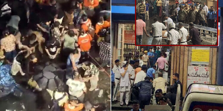 কলকাতায় দুর্গাপূজার মণ্ডপ ভেঙে পদদলিত হয়ে নিহত ২০