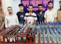 ২১৭ বোতল ভারতীয় মদ জব্দ, ছাত্রদল নেতাসহ আটক ৫